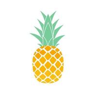 griffonnage d'ananas, ananas, dessin à la main de contour dégradé vert  orang de couleur, sur fond blanc, isolé. vecteur 7947778 Art vectoriel chez  Vecteezy