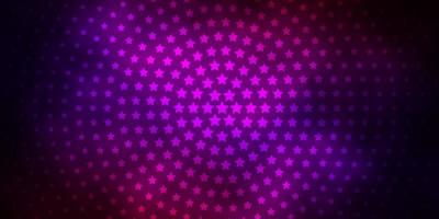 Dark Blue, Red vector texture with beautiful stars. Blur decorative design in simple style with stars. Pattern for websites, landing pages.