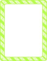 Empty diagonal stripes frame banner template vector