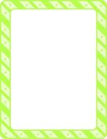 Empty diagonal stripes frame banner template vector