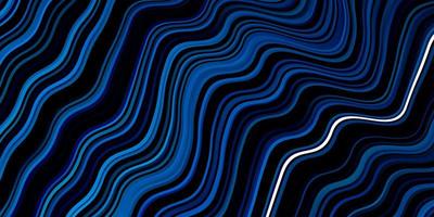 Light BLUE vector backdrop with bent lines. Colorful abstract illustration with gradient curves. Smart design for your promotions.