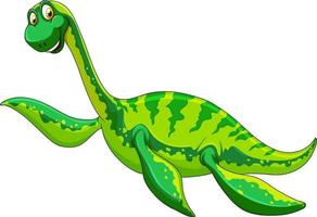 un personaje de dibujos animados de dinosaurio elasmosaurio vector