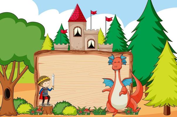 Fairy tale banner template