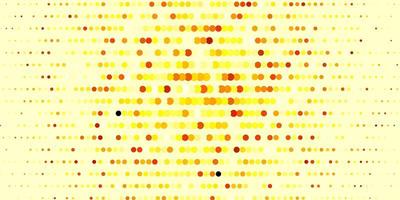 Dark Yellow vector layout with circle shapes. Modern abstract illustration with colorful circle shapes. Pattern for wallpapers, curtains.