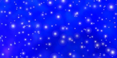 Light BLUE vector background with small and big stars. Shining colorful illustration with small and big stars. Pattern for wrapping gifts.