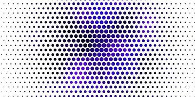 Light Purple, Pink vector background with circles. Colorful illustration with gradient dots in nature style. New template for your brand book.