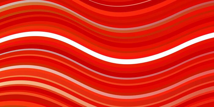 Light Red, Yellow vector background with bent lines. Colorful illustration, which consists of curves. Best design for your ad, poster, banner.