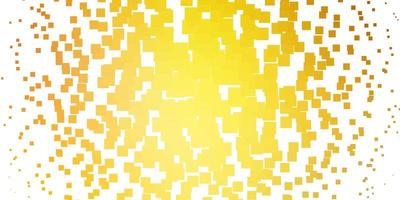 Light Yellow vector template in rectangles. Abstract gradient illustration with colorful rectangles. Design for your business promotion.