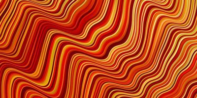 Light Red, Yellow vector pattern with lines. Illustration in abstract style with gradient curved. Smart design for your promotions.