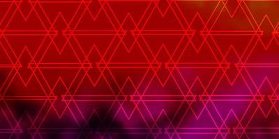 Dark Pink, Red vector background with polygonal style. Glitter abstract illustration with triangular shapes. Pattern for booklets, leaflets