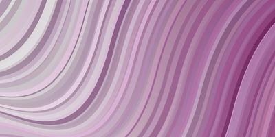 Fondo de vector púrpura claro con arcos. colorida ilustración abstracta con curvas de degradado. mejor diseño para su anuncio, cartel, banner.