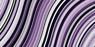 Light Purple vector template with curved lines. Abstract illustration with bandy gradient lines. Pattern for ads, commercials.