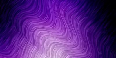 Light Purple vector background with curved lines. Abstract illustration with bandy gradient lines. Pattern for booklets, leaflets.