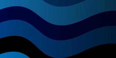 Dark BLUE vector layout with wry lines. Illustration in abstract style with gradient curved. Design for your business promotion.