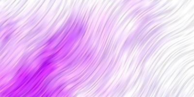 Light Purple vector background with curved lines. Colorful abstract illustration with gradient curves. Best design for your posters, banners.