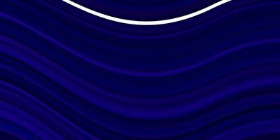 Dark Purple vector background with bent lines. Colorful illustration with curved lines. Pattern for websites, landing pages.