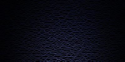 Dark Purple vector pattern with curved lines. Abstract illustration with bandy gradient lines. Design for your business promotion.