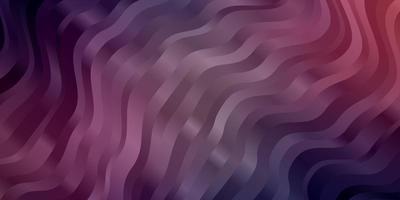 Fondo de vector de color rosa oscuro, azul con curvas. Ilustración de degradado abstracto con líneas torcidas. patrón para sitios web, páginas de destino.