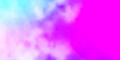 Light Pink, Blue vector pattern with clouds. Abstract colorful clouds on gradient illustration. Colorful pattern for appdesign.