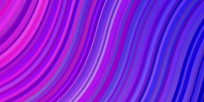 Light Pink, Blue vector pattern with lines. Illustration in abstract style with gradient curved. Best design for your posters, banners.