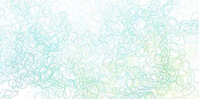 Light blue, green vector background with random forms.