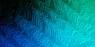 Dark BLUE vector template with curves. Abstract gradient illustration with wry lines. Pattern for booklets, leaflets.
