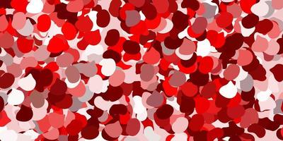 Light red vector backdrop with chaotic shapes.