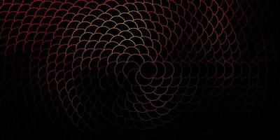 Dark Orange vector background with circles. Abstract decorative design in gradient style with bubbles. Pattern for websites, landing pages.