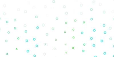 Light blue, green vector pattern with spheres.