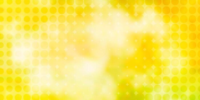 Light Green, Yellow vector template with circles. Abstract decorative design in gradient style with bubbles. Pattern for websites, landing pages.