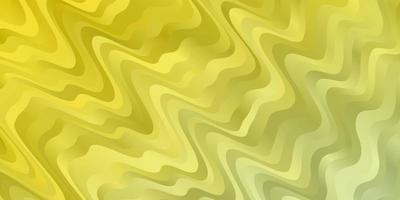 textura de vector verde claro, amarillo con curvas. Muestra geométrica colorida con curvas de degradado. diseño inteligente para tus promociones.