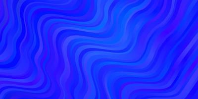 Dark BLUE vector background with curves.