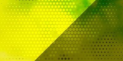 Light Green, Yellow vector background with circles. Abstract colorful disks on simple gradient background. New template for your brand book.