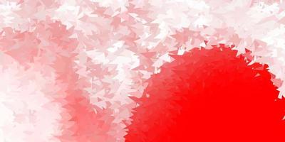 Light red vector abstract triangle background.