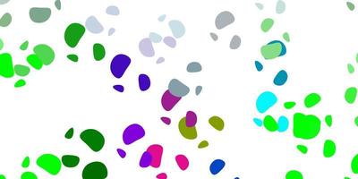 Light multicolor vector backdrop with chaotic shapes.