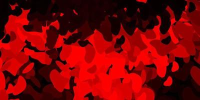 Dark red vector background with random forms.