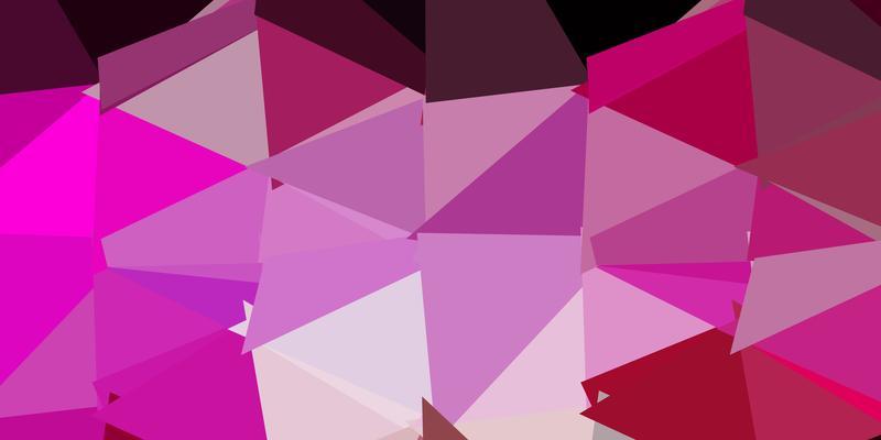 Dark pink vector polygonal pattern.