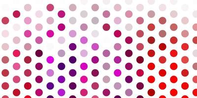 Light pink, red vector template with circles.