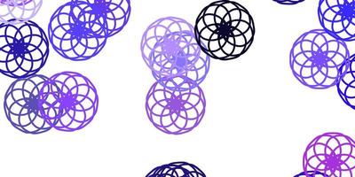 Light Purple vector pattern with spheres.