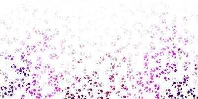 Light purple, pink vector pattern with abstract shapes.