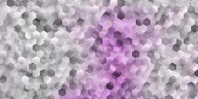 Light purple vector texture with colorful hexagons.