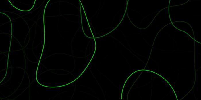 Dark green vector template with abstract forms.