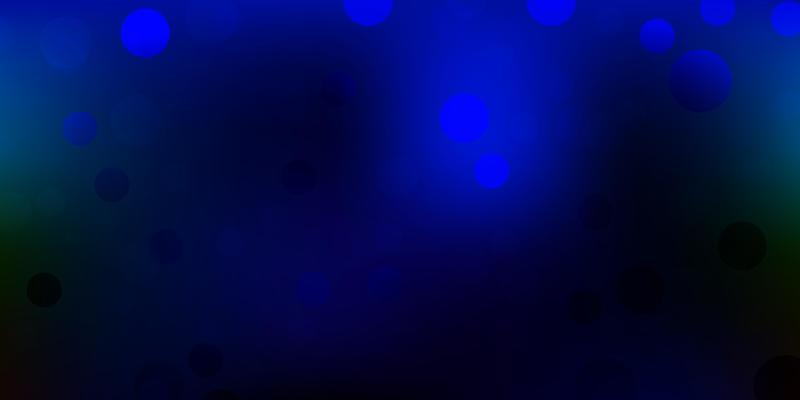Dark multicolor vector background with spots.