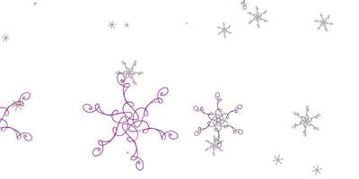 Light Pink vector background with bent lines.