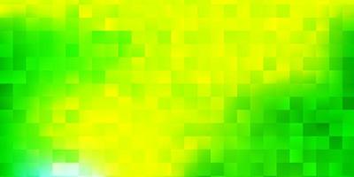 Light green, yellow vector backdrop with chaotic shapes.