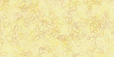Light orange vector texture with memphis shapes.