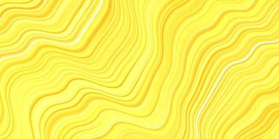 Light Yellow vector pattern with wry lines.