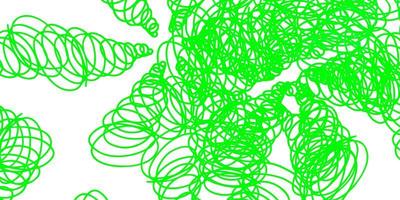 Light green vector background with curved lines.