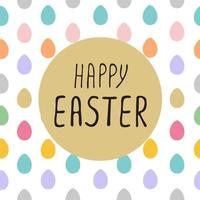 Happy Easter greeting card vector