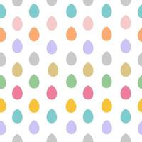 Seamless pattern with easter eggs vector